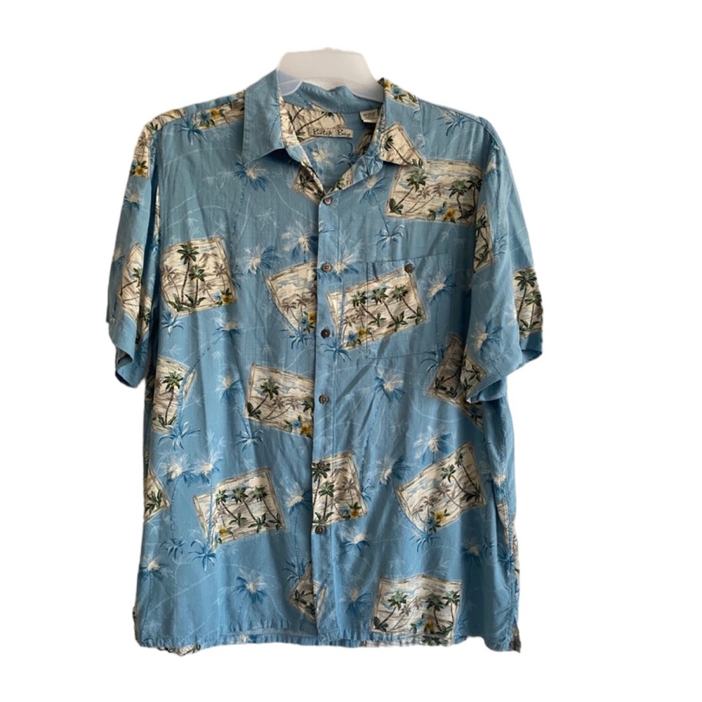 Batik Bay 100%‎ Rayon Men’s XL Button-Up Tropical Shirt